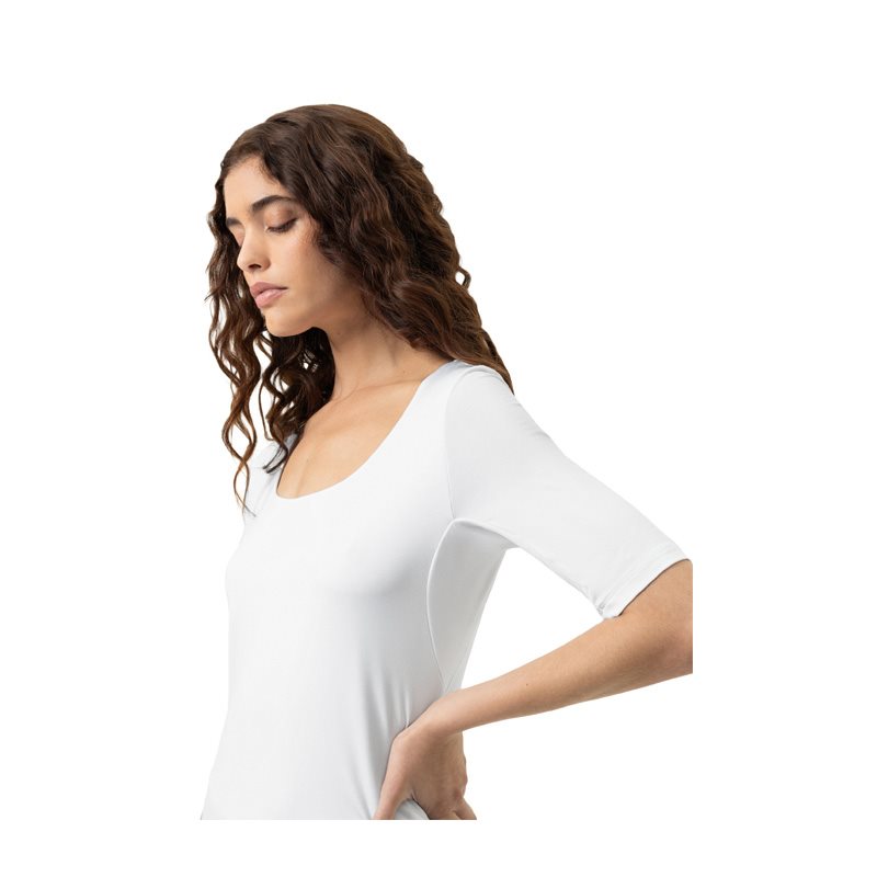 Blazershirt Shirt korte mouw ronde hals