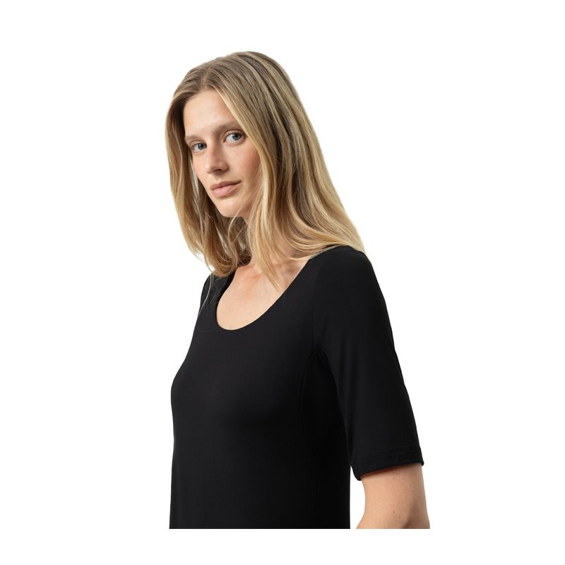 Blazershirt Shirt korte mouw ronde hals