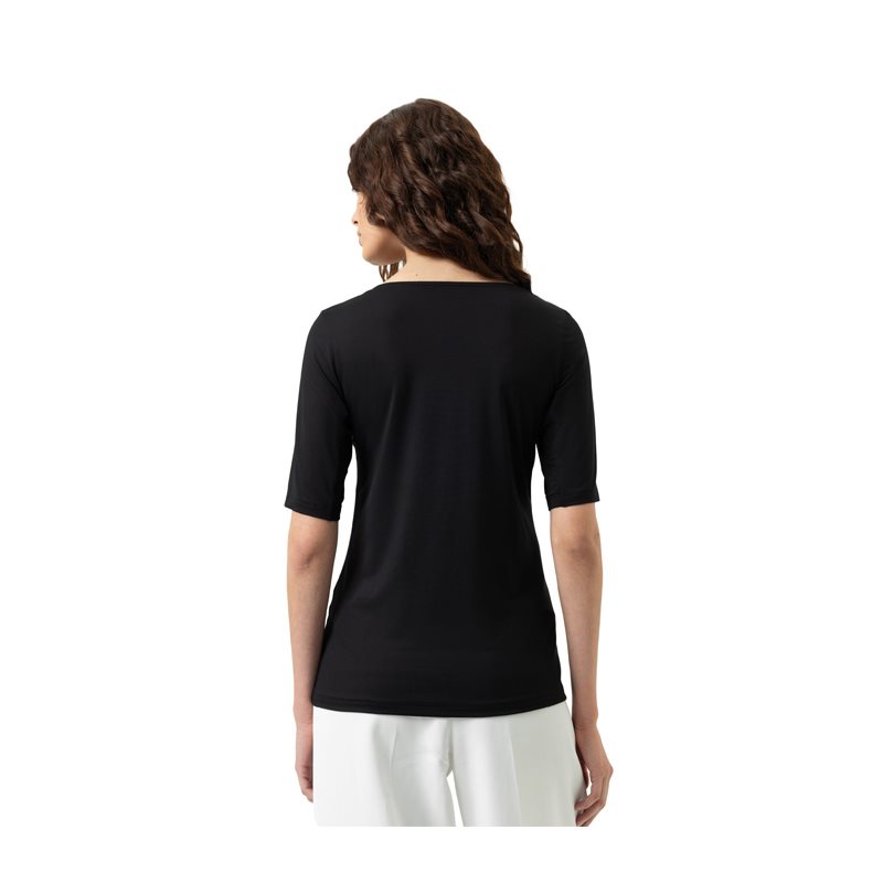 Blazershirt Shirt korte mouw V-hals