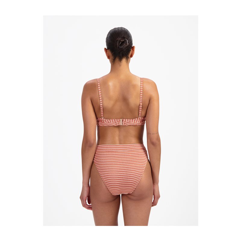 Caramel Stripe 1-DELIG Bikini met beugel voorgevormd