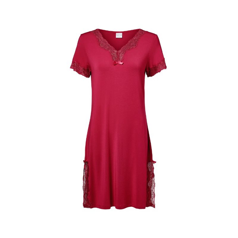 Pearl Design Stockholm Elegance nightslip Nachthemd met korte mouw 