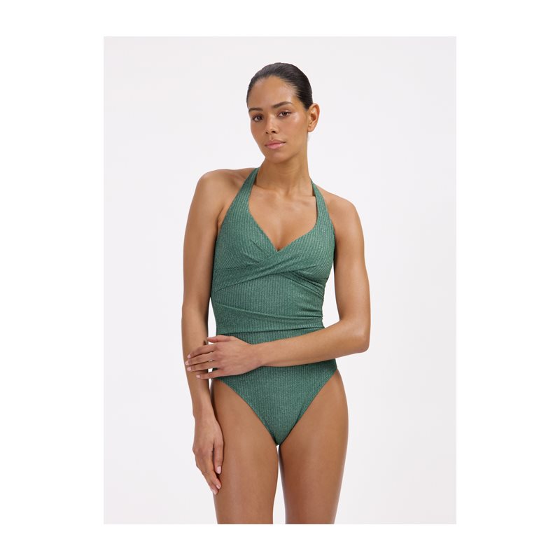 Green Glitter 1-DELIG Badpak zonder beugel voorgevHalter
