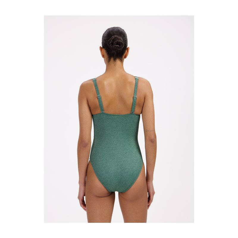 Green Glitter 1-DELIG Badpak zonder beugel voorgevHalter