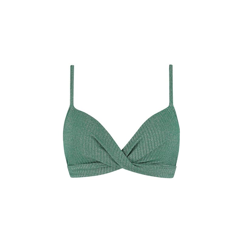 Beachlife Green Glitter 1-DELIG Bikini met beugel voorgevormd 