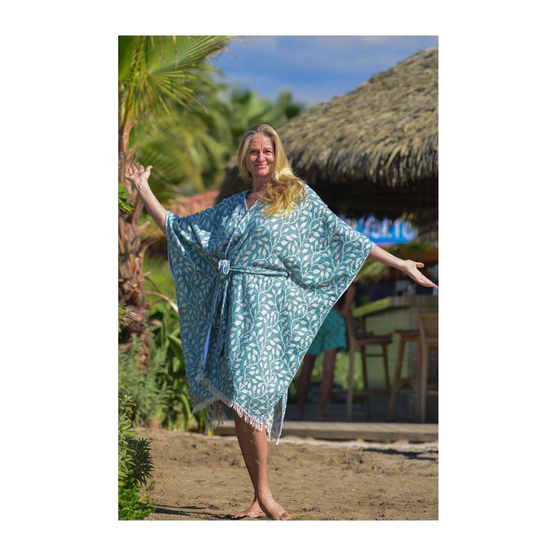 Kimono jurk Leaf Kimono kort