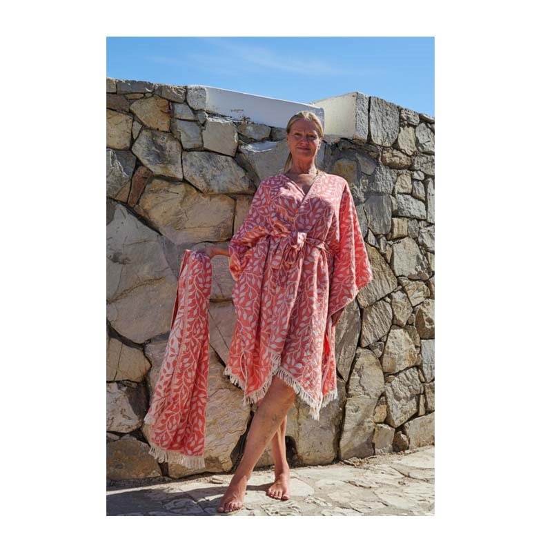 Kimono jurk Leaf Kimono kort