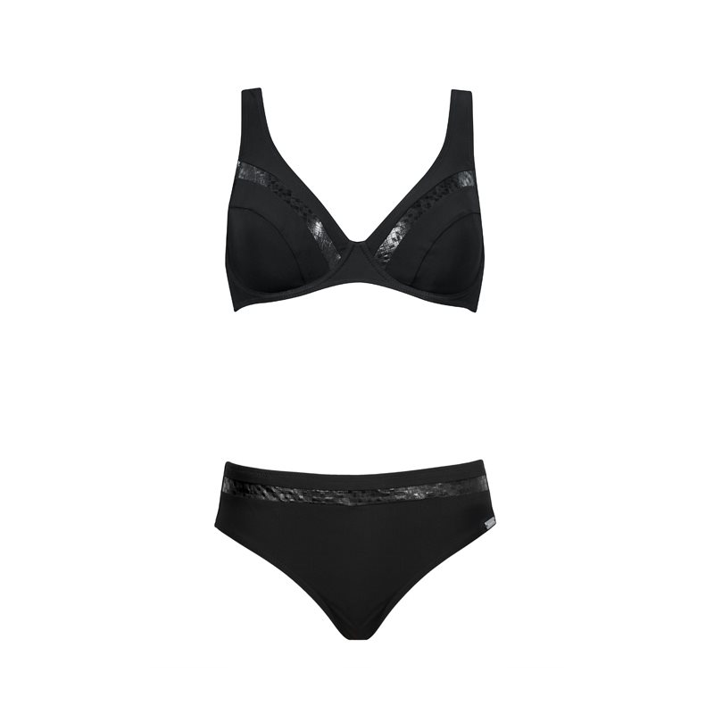 Charmline Sculpted Black 2-DELIG Bikini met beugel niet voorgev 