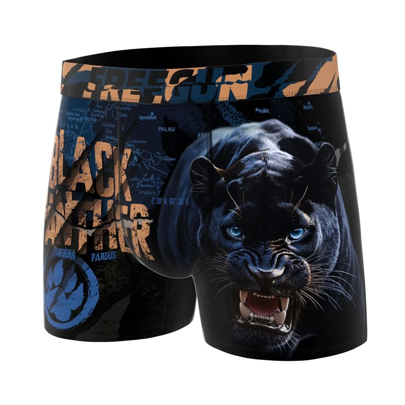 Freegun Black Panther Boxer Mens Short 