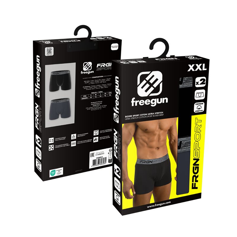 Freegun Dyna Jim 2-PACK katoen Short 