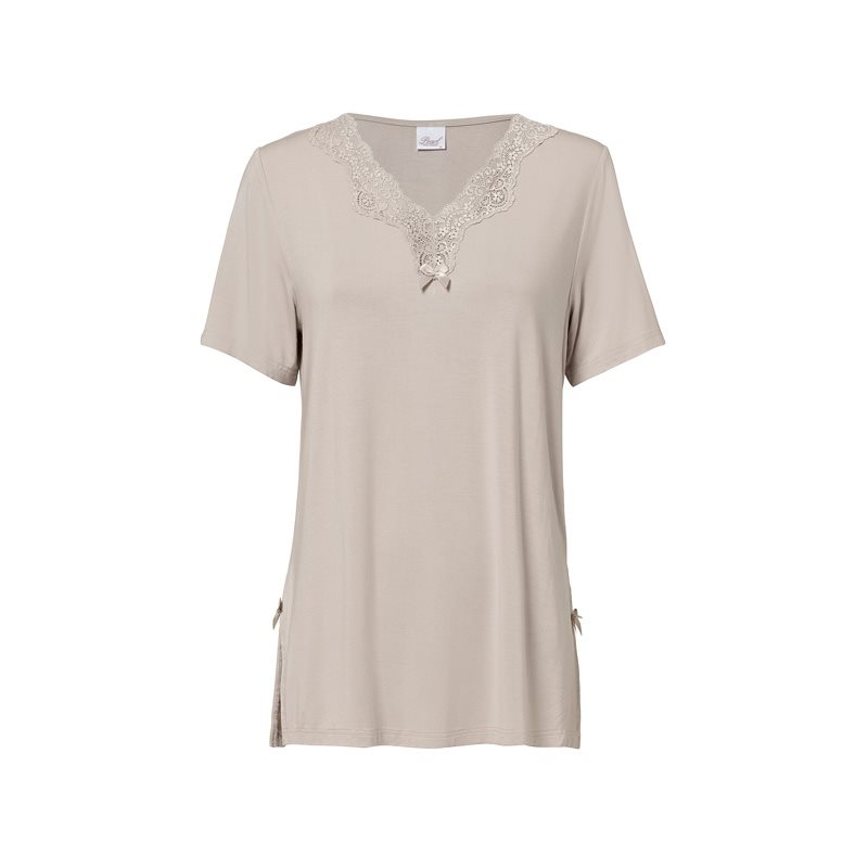 Pearl Design Stockholm Elegance top with short sleeve Shirt korte mouw V-hals