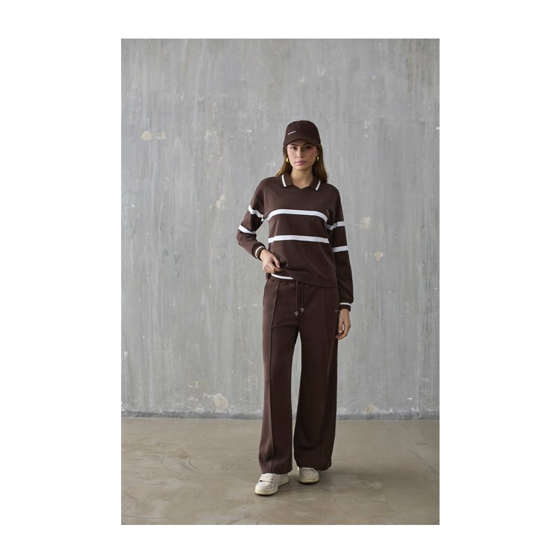 Iconique IC26FW-01+02L-BRO 2-DELIG Pyjama joggingpak