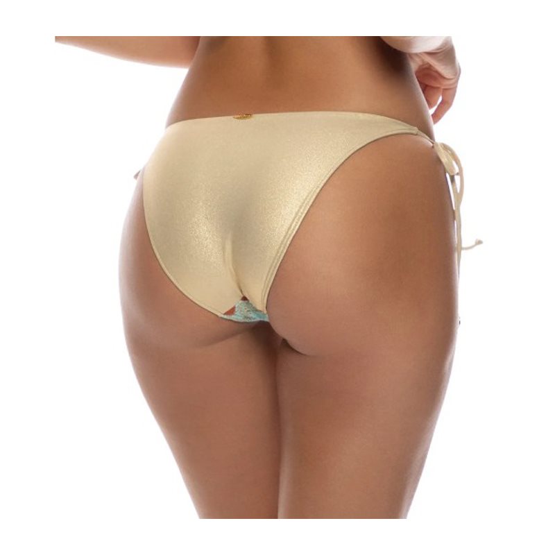 Luli Fama Zig Zag Flow 1-Delig Bikini slip met strikjes